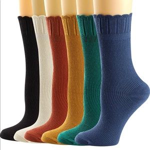 6 pair of women’s dress trouser socks new